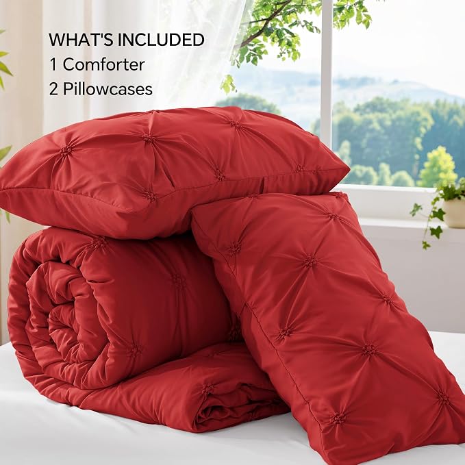 BEDELITE Red King Size Comforter Set - Image 7