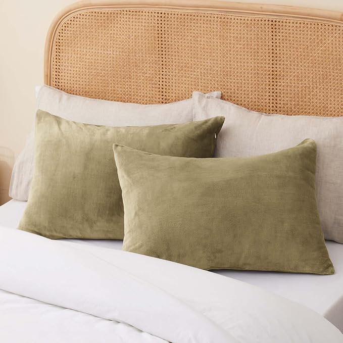 BEDELITE Flannel King Size Pillow Cases Set of 2, Super Soft Fleece Pillowcases - Image 8