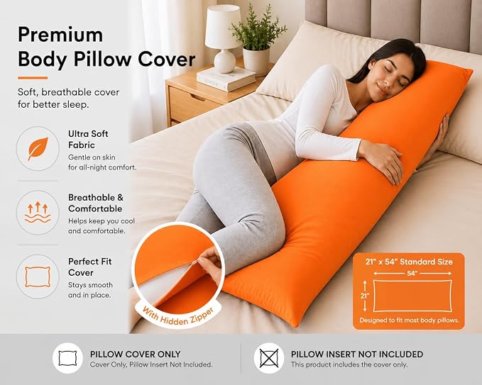 Evolive Ultra Soft Microfiber Body Pillow Cover/Pillowcases 21"x54" - Image 4