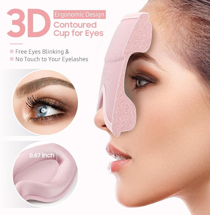 BeHoomi Sleep Mask, Premium Eye Mask - Image 4