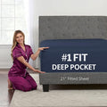 DeaLuxe Deep Pocket Full Fitted Sheet by DeaLuxeBedding