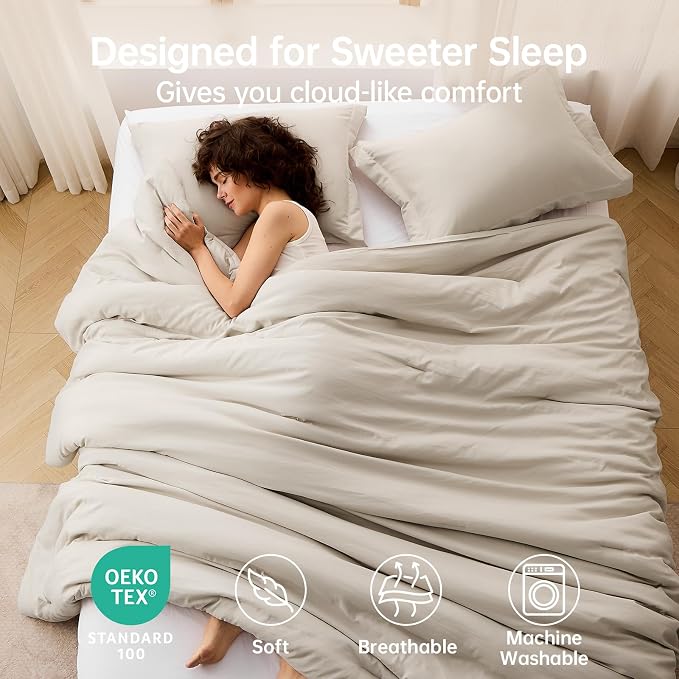 MUXHOMO Full Comforter Sets, All Season Ultra Soft Down Alternative Bedding - Image 2