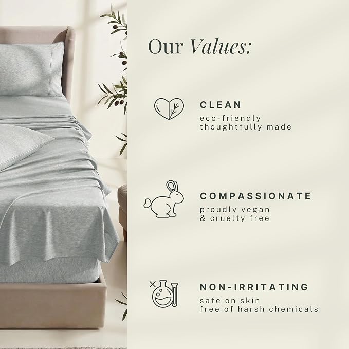 Hearth & Harbor Bed Sheets, Luxury Soft 6 Piece Bed Sheet Set Extra Deep Pocket - Image 7