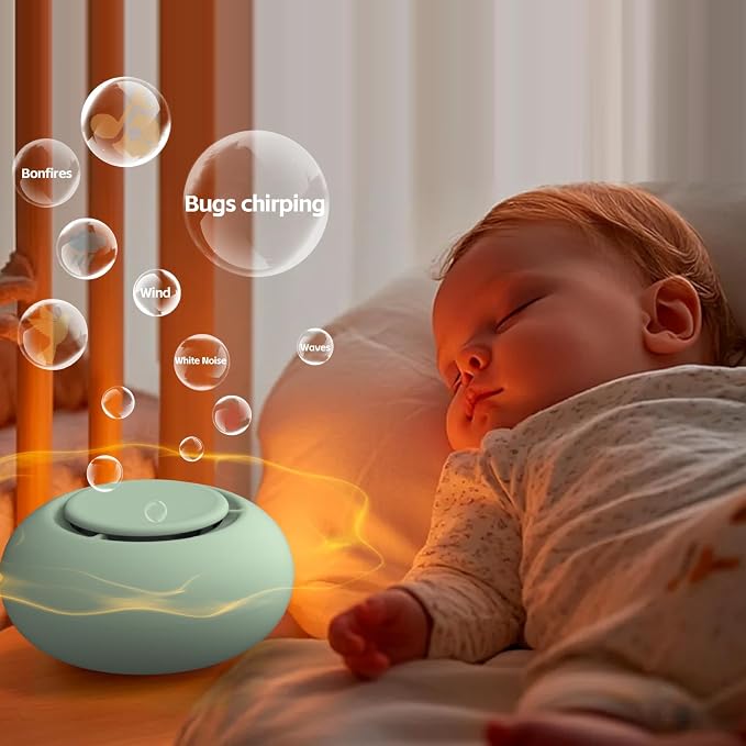 Portable Baby Sound Machine 15 Hours Battery Life, Registry Gift, Clips on Baby - Image 4