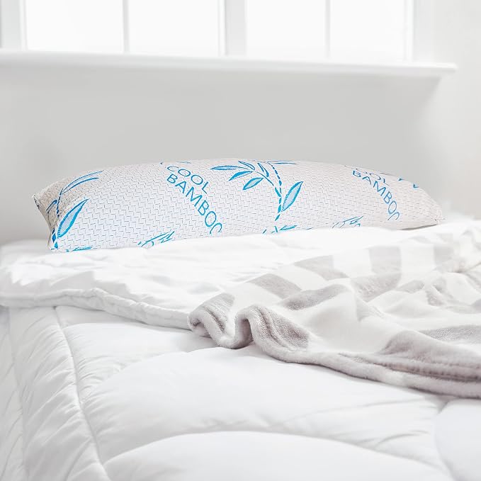 Body Pillow for Sleeping, Shredded Memory Foam Adjustable Bed Pillow - Image 2