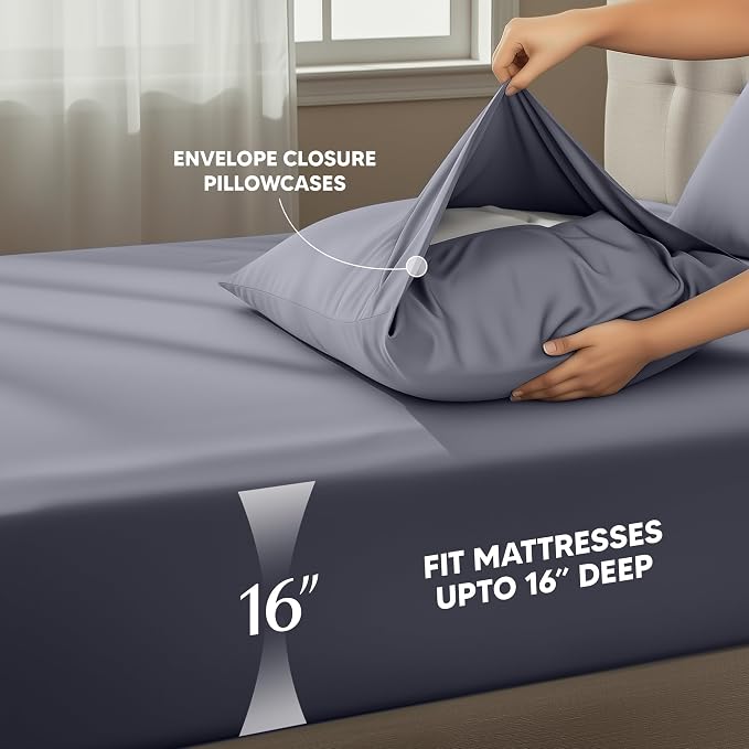 Utopia Bedding King Size Sheet Set – 4 Piece Bed Sheets, Soft and Breathable - Image 4