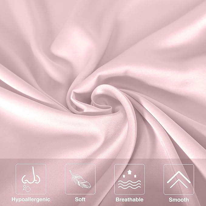 Mulberry Silk Pillowcase for Hair and Skin Standard Size 20"X 26" - Image 2