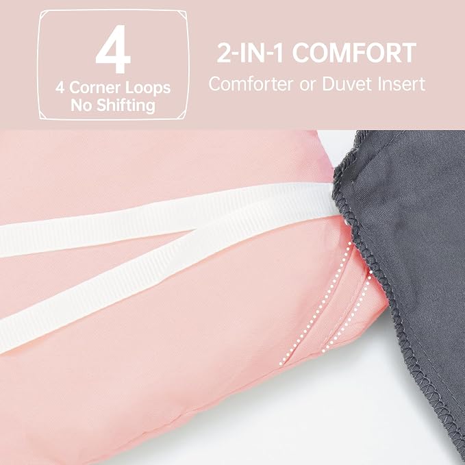 MUXHOMO Full Comforter Sets, All Season Ultra Soft Down Alternative Bedding - Image 6