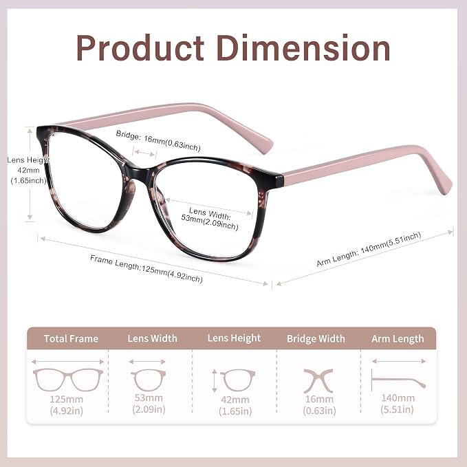 Madison Avenue Blue Light Blocking Glasses Anti Eyestrain UV Glare Blue Light - Image 5