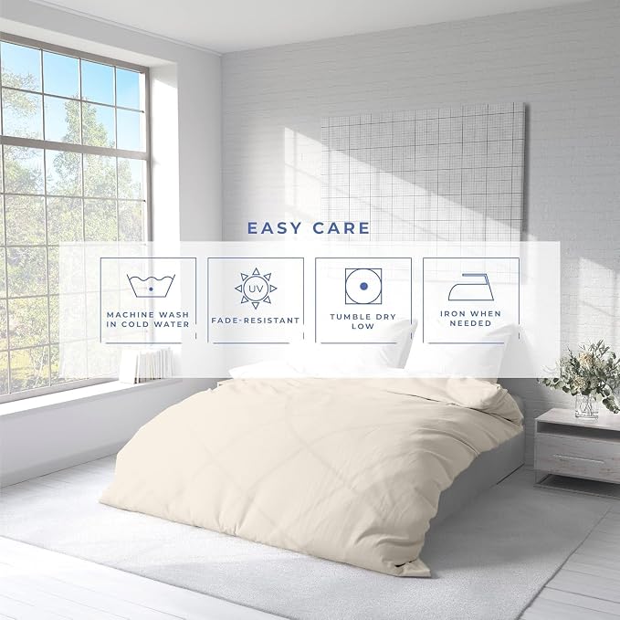 Kotton Culture 1 Pc Duvet Cover Queen Size/Full Size-100% Egyptian Cotton 600 - Image 6