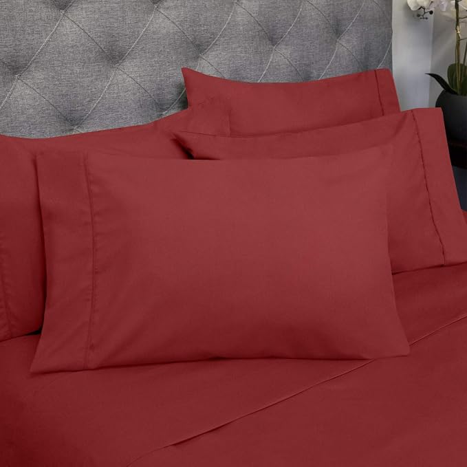 Sweet Home Collection 6 Piece 1500 Supreme Collection Brushed Microfiber Deep - Image 2