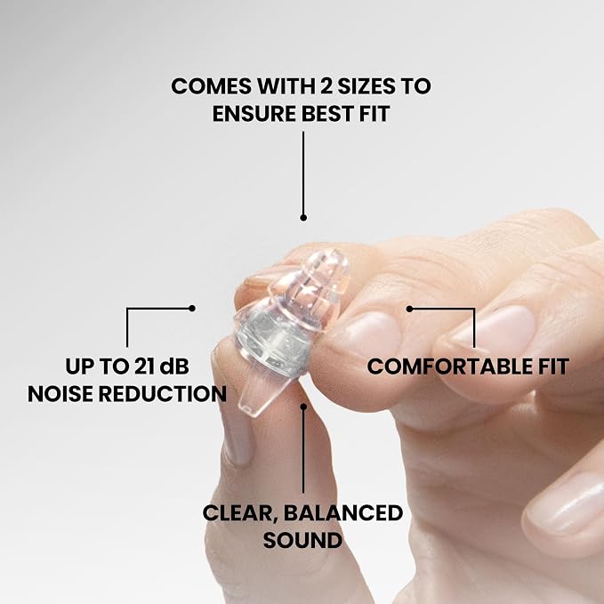 Eargasm High Fidelity Transparent Clear Earplugs - Image 6