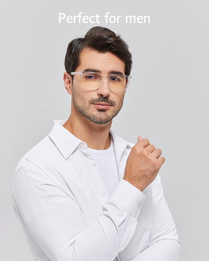 ANRRI Blue Light Glasses Men Women Transparent Blue Light Blocking Computer - Image 2