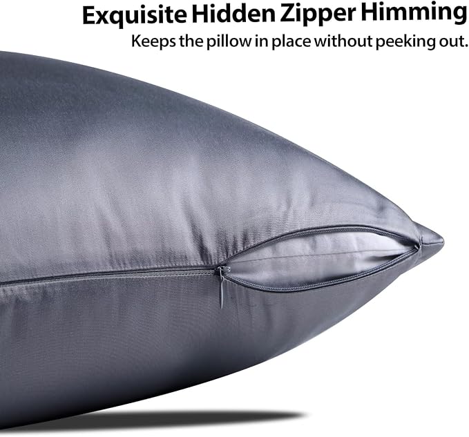 4 Pack Cooling Pillow Cases, Viscose Derived from Bamboo Pillow Protectors King - Image 3