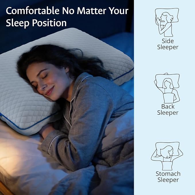 Cooling Gel Memory Foam Pillows - Image 7