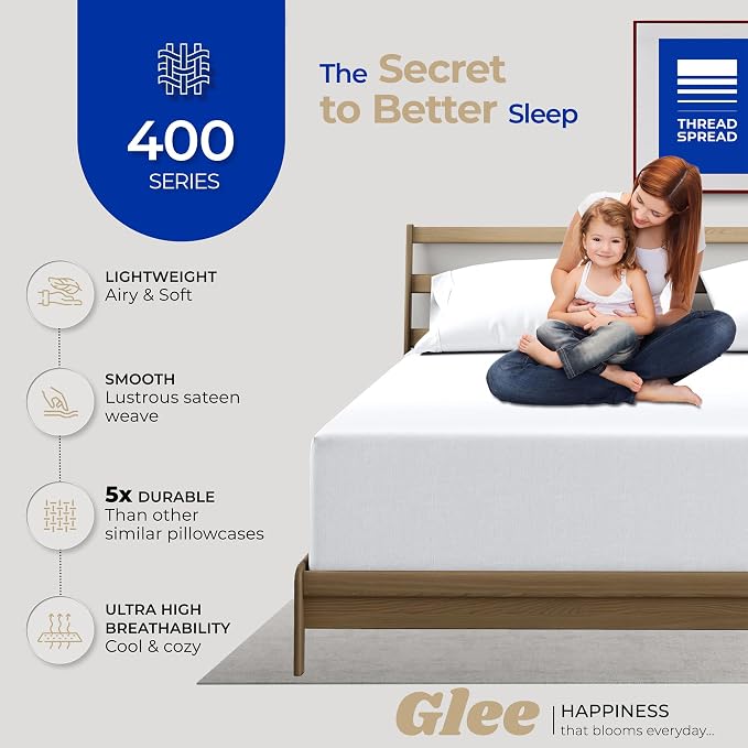 Thread Spread 100% Cotton King Size Pillow Cases Set of 2 - Image 2
