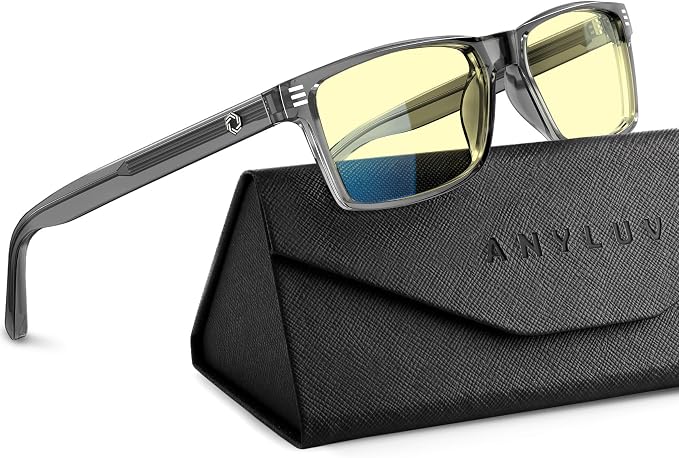 ANYLUV Blue Light Glasses Men Woman, Eye Strain Relief Eye Protection by ANYLUV