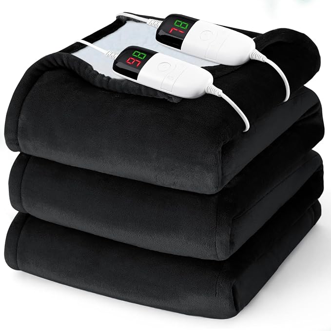 Heated Electric Blanket Queen Size by BOMOVA