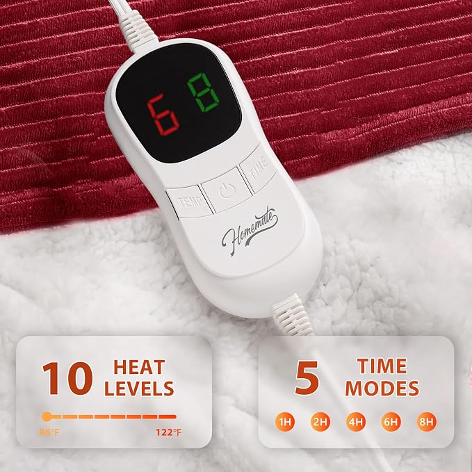 Homemate Electric Heated Blanket Twin - Image 3