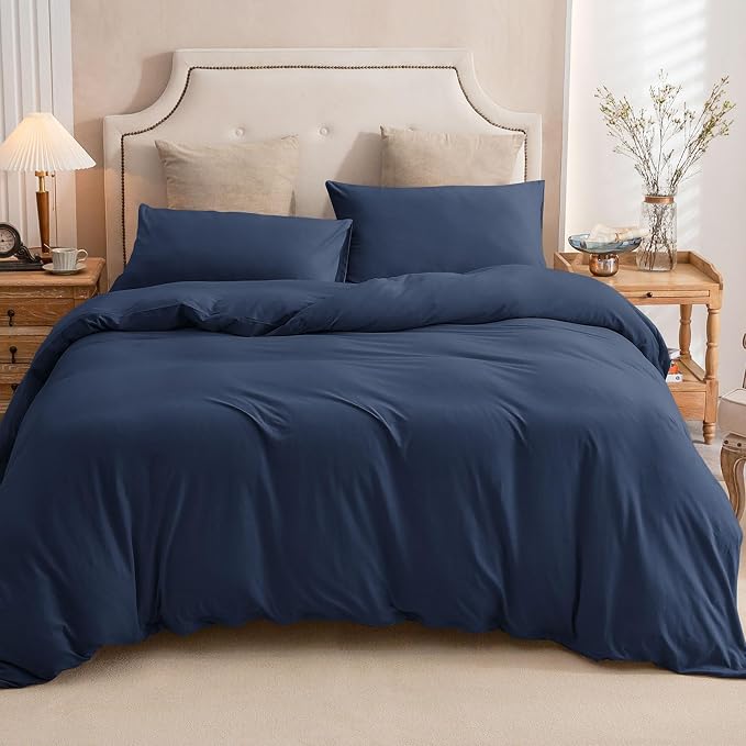 PURE ERA Jersey Knit Duvet Cover Set 100% T-Shirt Cotton Super Soft Comfy 3pc - Image 7