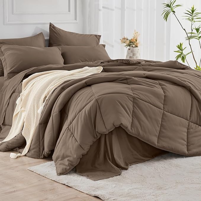 JOLLYVOGUE California King Comforter Set, Ultra-Soft Bed in a Bag Cal King Size - Image 8