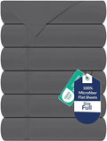 Royale Linens 6 Pack Bulk Flat Sheet Set by ROYALELINENS