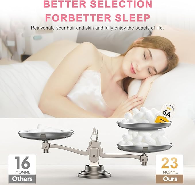 100% Silk Pillowcase 2 Pack for Hair and Skin, Both Sides 23 Momme Grade 6A+ - Image 4