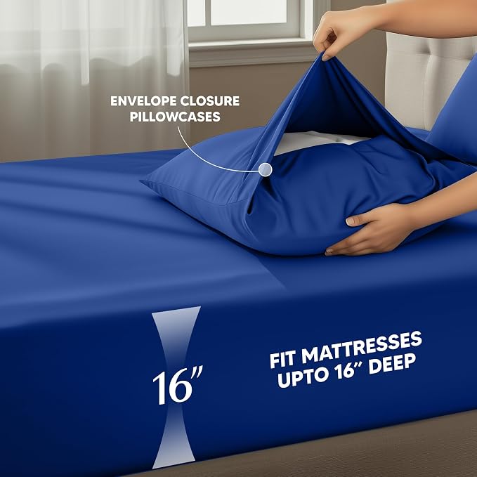 Utopia Bedding Full Size Sheet Set – 4 Piece Bed Sheets, Soft and Breathable - Image 4