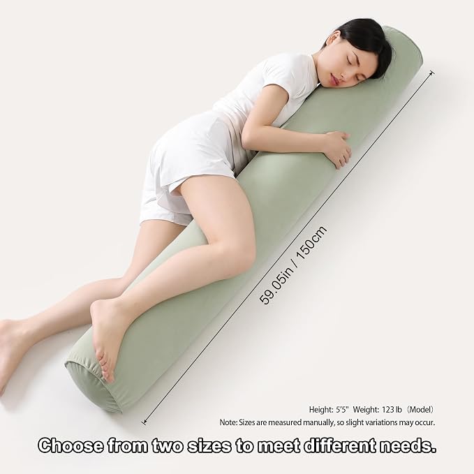 Body Pillow for Adults, Long Round Pillow, Big Cylindrical Pillow, Large Full - Image 3