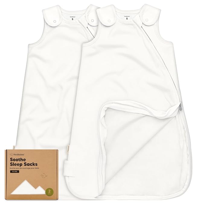 2-Pack Organic Baby Sleep Sacks, 100% Cotton by KeaBabies