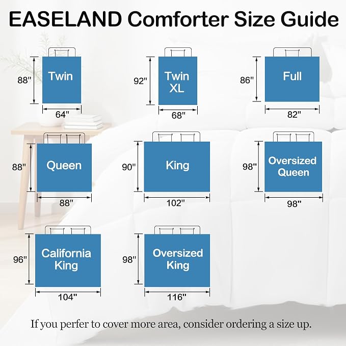 EASELAND Oversized King Down Alternative Comforter - Image 7