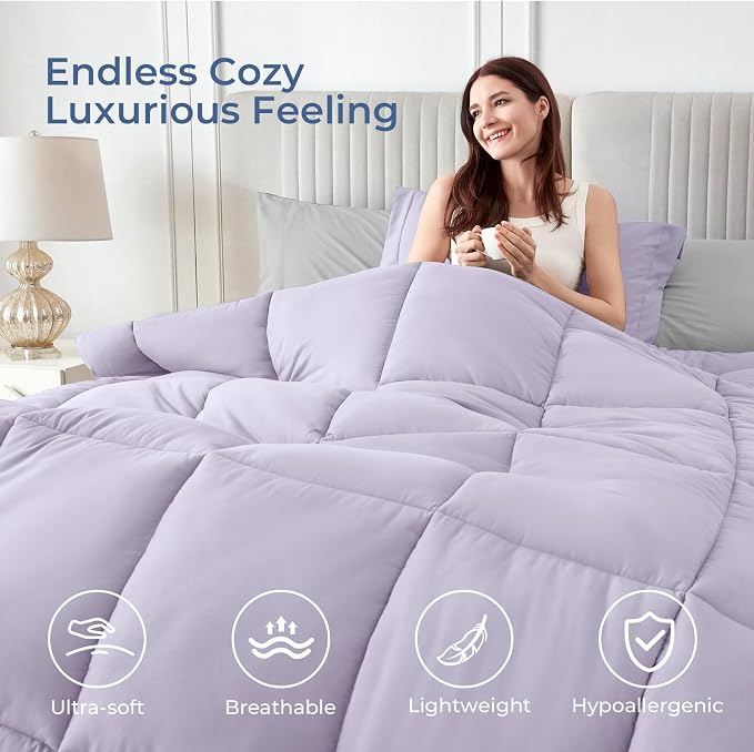Sasttie Twin Comforter Set, 5 Pieces Reversible Bed in a Bag Twin, Complete - Image 3