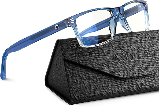 ANYLUV Blue Light Glasses Men Woman, Eye Strain Relief Eye Protection by ANYLUV
