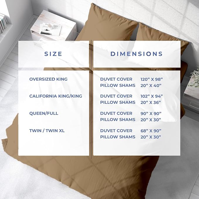 Kotton Culture 3 Pc Duvet Cover Queen Size/Full Size Set-100% Egyptian Cotton - Image 3