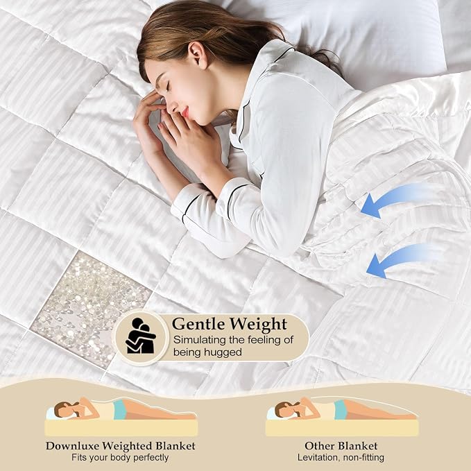 downluxe Weighted Blanket King Size, 18 lb Weighted Blanket - Image 3