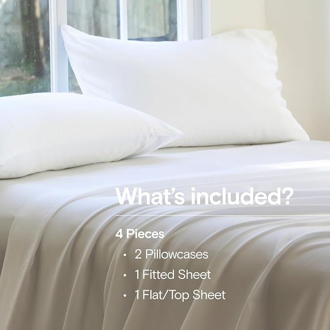 DOZ Sheet Set, 100% Viscose derived from Bamboo, Organically Grown, Buttery Soft - Image 2