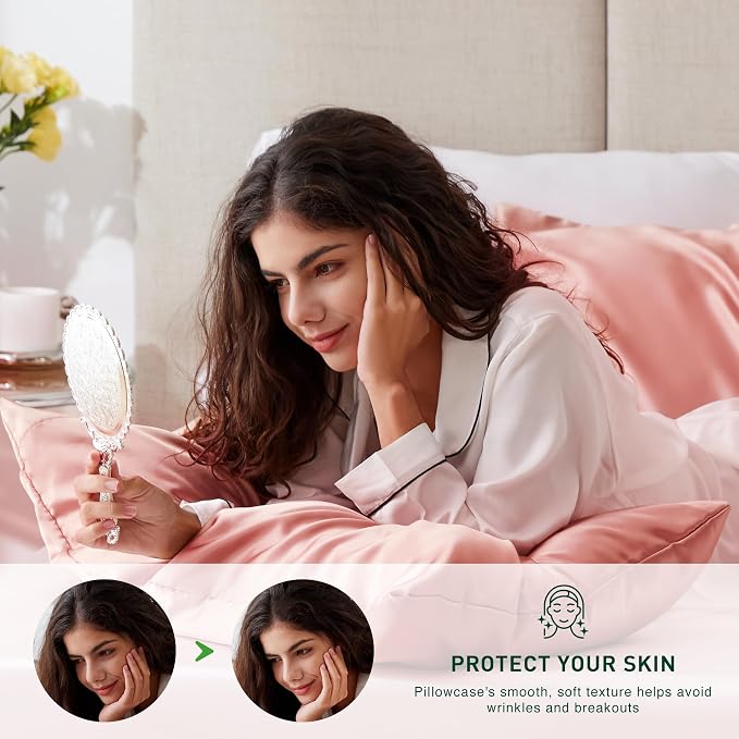 Love's cabin Satin Pillowcase Set of 2 Standard Size 20x26, Cooling Pillow - Image 3