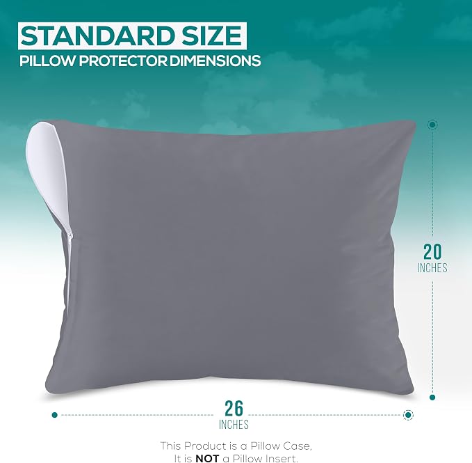 Utopia Bedding Premium 100% Waterproof Pillow Protectors - Image 2