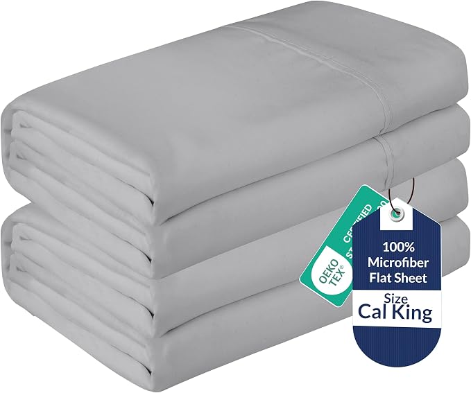 Royale Linens 2 Pack Bulk Flat Sheet Set by ROYALELINENS