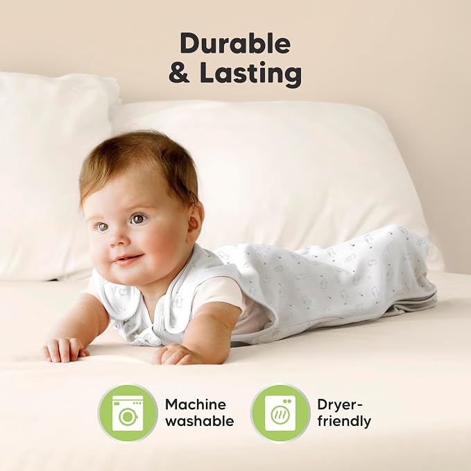 2-Pack Organic Baby Sleep Sacks, 100% Cotton - Image 8
