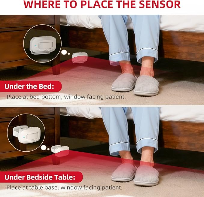 CallToU Bed Alarms for Elderly/Dementia Patients who Wander, Portable Pager & - Image 5