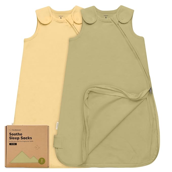 2-Pack Organic Baby Sleep Sacks, 100% Cotton by KeaBabies