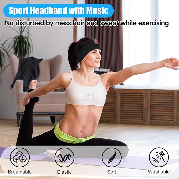 Bluetooth Sleeping Headphones, Headband Headphones - Image 5