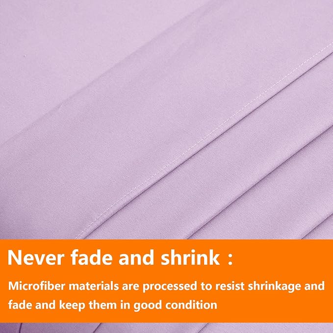 TAIMIT Light Purple Queen Size Comforter Set - Image 7