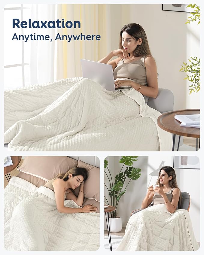 Kivik 20lbs Weighted Blanket for Adults, 20 Pounds Weight Washable Blankets - Image 6