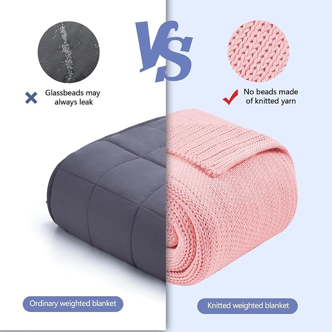 L'AGRATY Knitted Weighted Blanket - Image 2