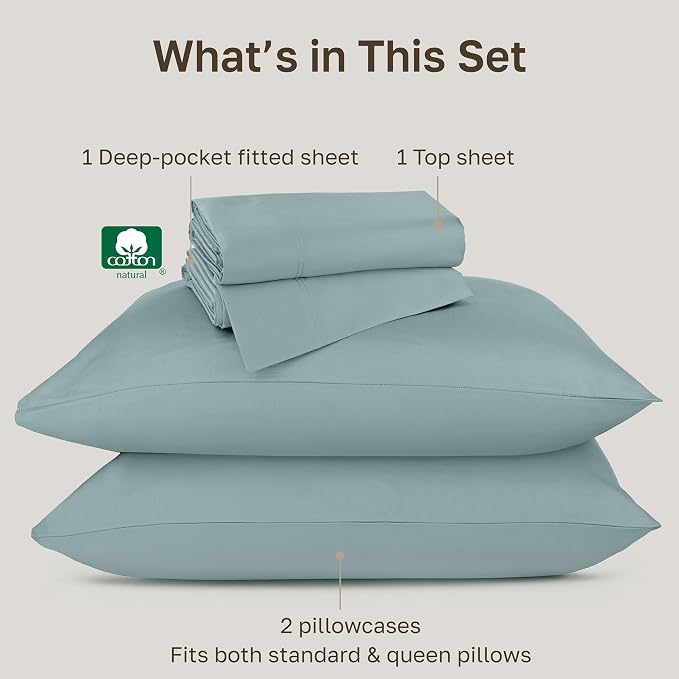 California Design Den Luxury Queen Size Sheets Set - Image 4