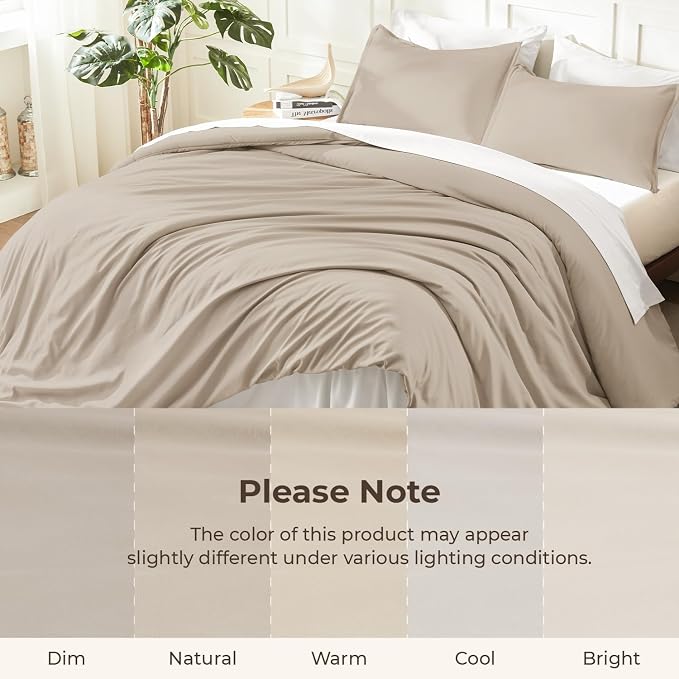 Litanika Twin XL Comforter Set Khaki, 2 Pieces Extra Long Dorm Bedding Sets - Image 8