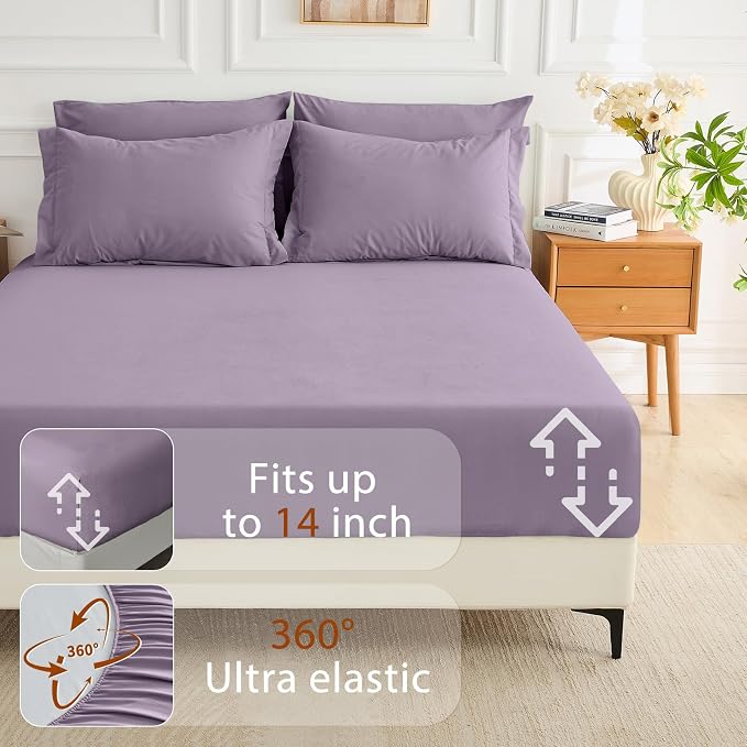 MUXHOMO 7 Pieces Queen Comforter Set, Soft Bed in a Bag Queen Size, All Season - Image 6