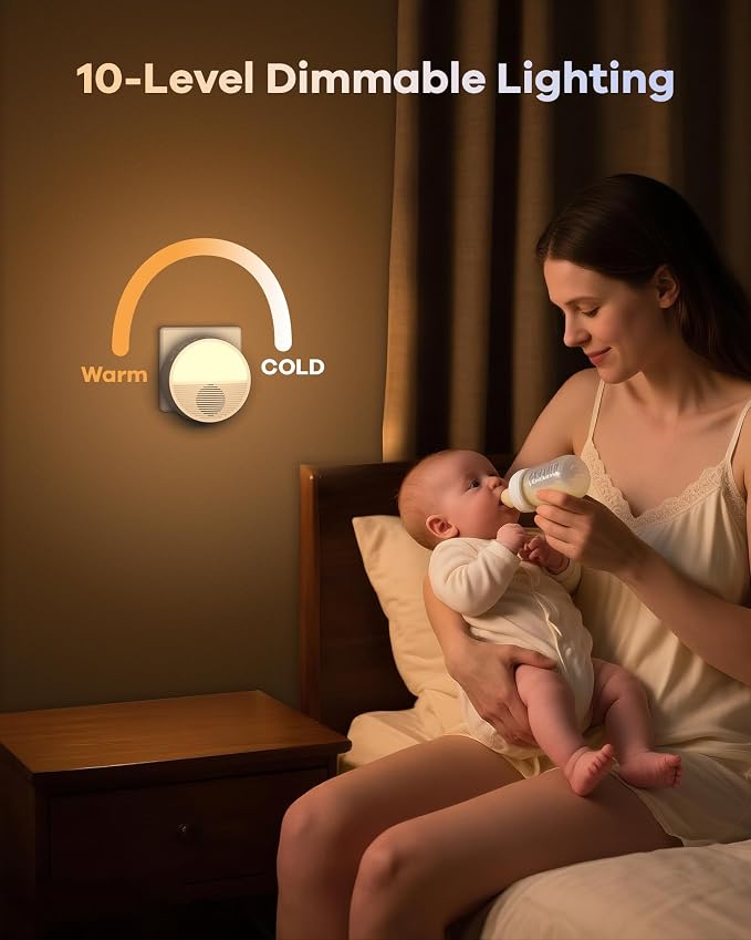 Wall Plug in/Cable Connection White Noise Sound Machine, Seaside Sunset Noise - Image 5